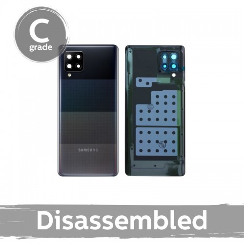 Takakansi yhteensopiva Samsung A426 A42 5G kameraobjektiivilla / Prism Dot musta / 100% alkuperäinen (8/10 purettu)