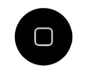 HOME painike iPad 2 musta HQ