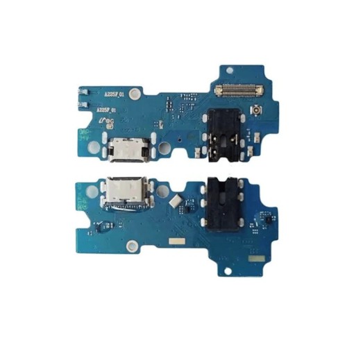 Charging Port Compatible With Samsung A225 A22 4G with Flex / Plata OEM