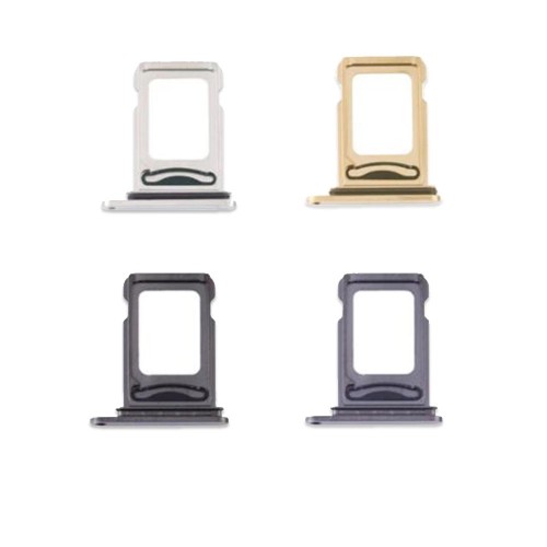 SIM Holder Compatible With Apple iPhone 12 Pro / 12 Pro Max DUAL SIM card holder / Silver /