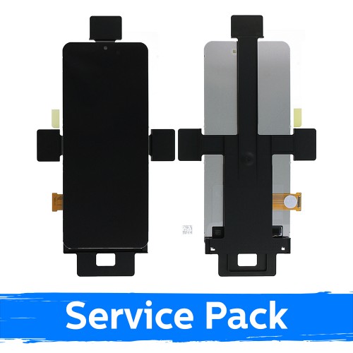 LCD-näyttö yhteensopiva Samsung F721 Flip 4 (SISÄINEN) musta (Service Pack) (NF versio)