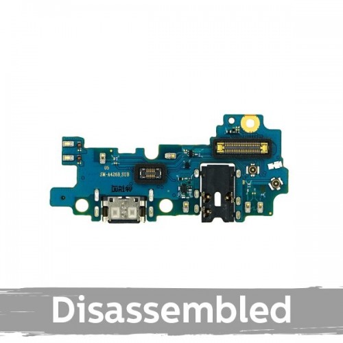 Charging Port Compatible With Samsung A426 A42 with Flex / Plata (Disassembled)