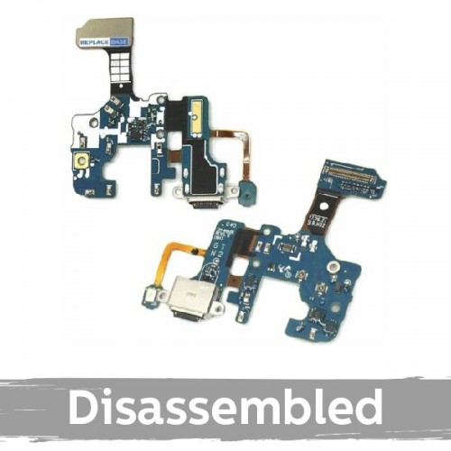 Charging Port Compatible With Samsung N950 Note 8  with Flex / Plata (Disassembled)