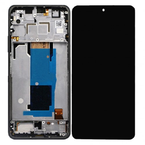 LCD-näyttö yhteensopiva Xiaomi Redmi Note 11 Pro+ 5G (11 Pro Plus 5G) kehyksellä / Mysterious Black / HQ