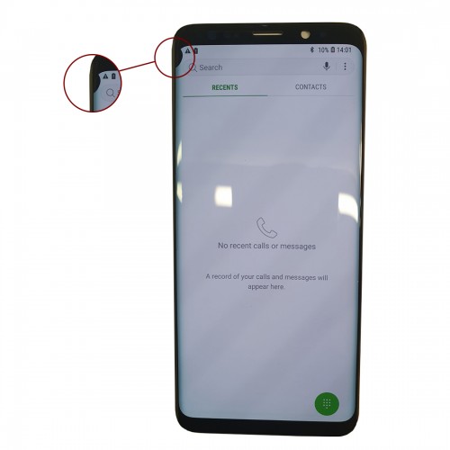 LCD-näyttö yhteensopiva Samsung G960 S9 musta (Uusittu: Telemax) (Vioilla 212)
