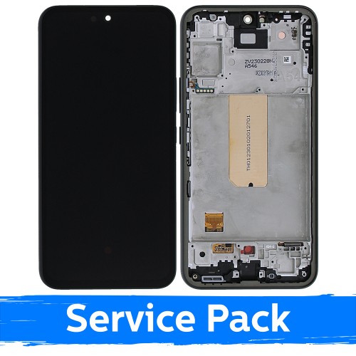 LCD-näyttö yhteensopiva Samsung A546 A54 5G kehyksellä / grafiitti / (Service Pack)