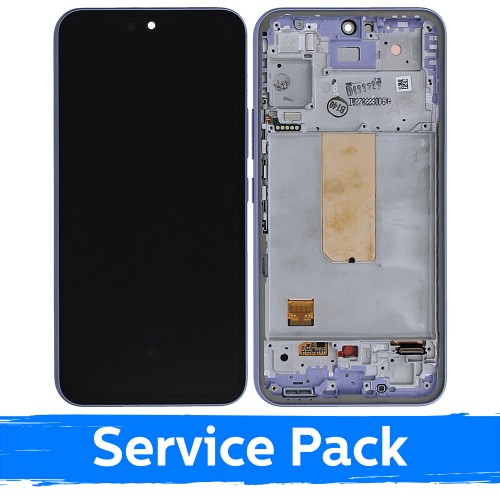 LCD-näyttö yhteensopiva Samsung A546 A54 5G kehyksellä / violetti / (Service Pack)