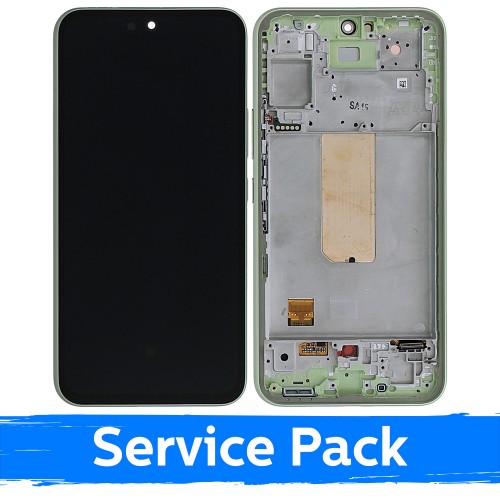 LCD-näyttö yhteensopiva Samsung A546 A54 5G kehyksellä / limeenvihreä / (Service Pack)