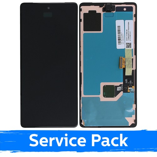 LCD-näyttö yhteensopiva Google Pixel 7 musta kehyksellä (Service Pack)