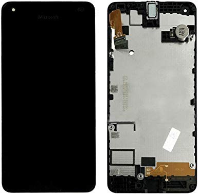 LCD screen Microsoft (Nokia) Lumia 550 with touch screen and frame Black original (used grade B)