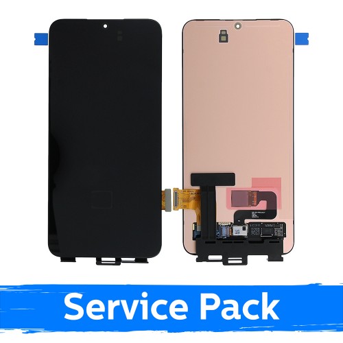 LCD Display Compatible With Samsung S906 S22 Plus Black (Service Pack) (NF version)