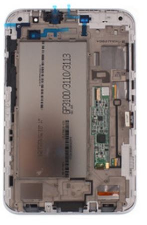 LCD-näyttö Samsung P3100 Tab 2 7.0 kosketusnäytöllä musta alkuperäinen (käytetty Grade B)