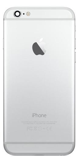 Akun kansi iPhone 6 hopeinen alkuperäinen (käytetty Grade B)