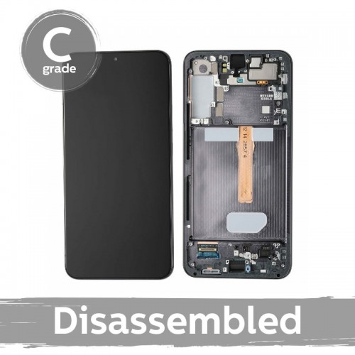 LCD Display Compatible With Samsung S906 S22 Plus with Frame / Phantom Black / (8/10 Used)