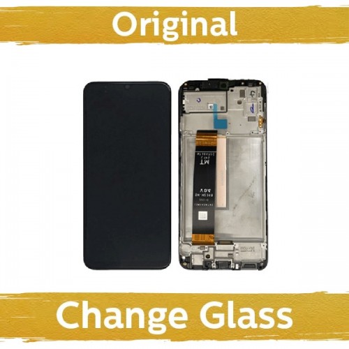 LCD-näyttö yhteensopiva Samsung M336 M33 5G musta kehyksellä (uudistettu: Kiina)