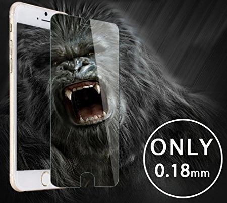 Screen protection glass "Gorilla 0.18mm" Apple iPhone 6 Plus/6S Plus black bulk