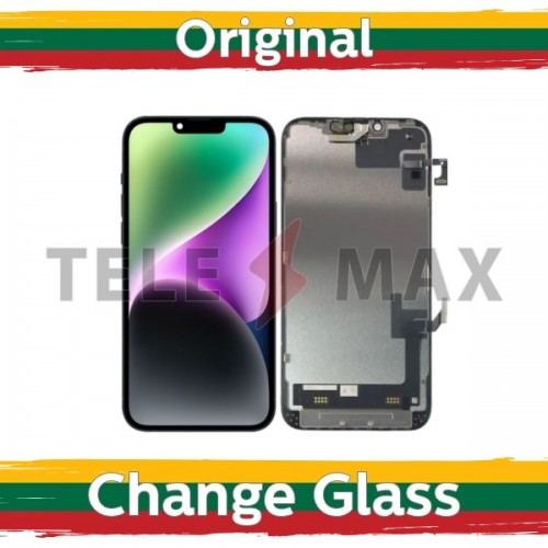 LCD-näyttö yhteensopiva iPhone 14 musta (uudistettu: Telemax)