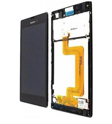 LCD-näyttö Sony D5103 Xperia T3 kosketusnäytöllä kehyksellä musta alkuperäinen (service pack)