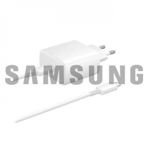 Charger Samsung EP-TA845 White 45W (No Package) + Type-C cable / 100% Genuine /