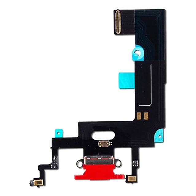 Flex for iPhone XR for charging connector with microphone Red original (used Grade A)