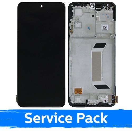 LCD-näyttö yhteensopiva Xiaomi Redmi Note 12 5G / Poco X5 5G musta kehyksellä (Service Pack)