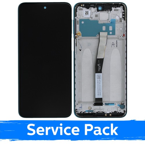LCD Display Compatible With Xiaomi Redmi Note 9S (Note 9 Pro) With Frame / Tropical Green / (Service Pack)