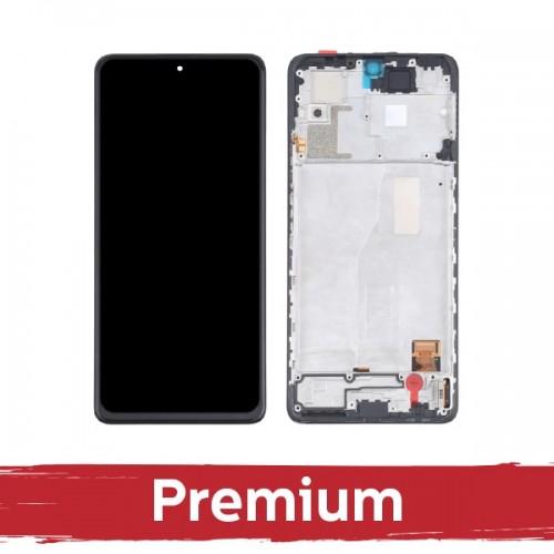 LCD-näyttö yhteensopiva Xiaomi Redmi Note 10 Pro musta kehyksellä / OEM