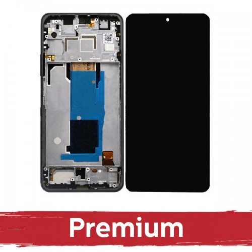 LCD-näyttö Xiaomi Redmi Note 11 Pro / Poco X4 Pro 5G musta kehyksellä OEM