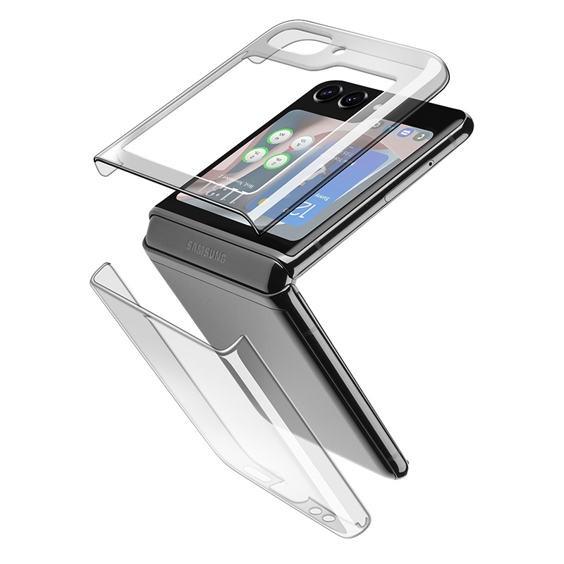 Cellularline Clear Case for Samsung Galaxy Z Flip 5, clear