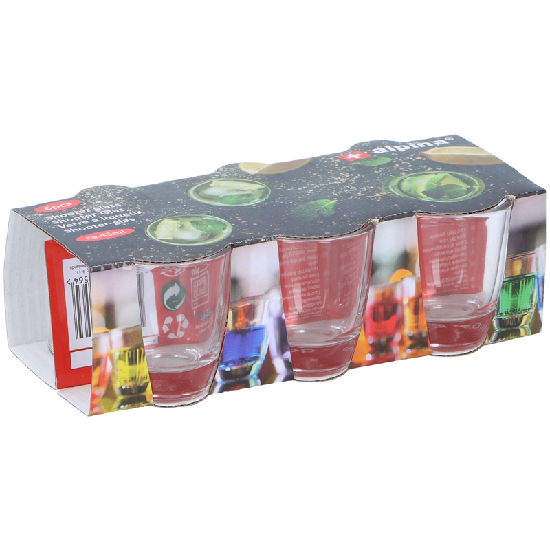 Alpina snapsilasien sarja, 45 ml, 6 kpl