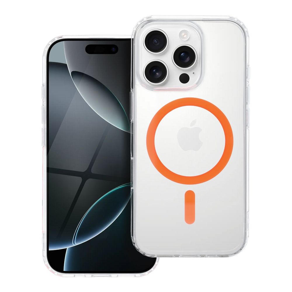 Drop Glue Colorful Ring Mag Cover -suojakuori Samsung A37:lle, MagSafe-yhteensopiva, oranssi