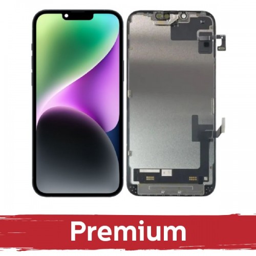 LCD Display Compatible With iPhone 14 Black (Hard OLED / Premium)