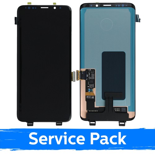 LCD-näyttö Samsung G965 S9 Plus musta (Service Pack) (NF versio)