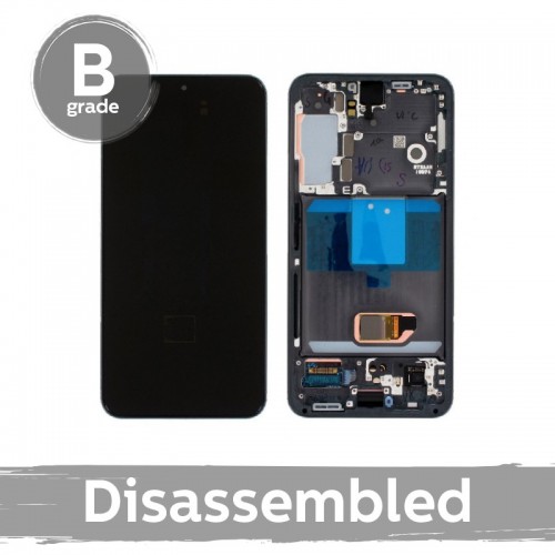 LCD Display Compatible With Samsung S901 S22 with Frame / Graphite / (9/10 Disassembled)