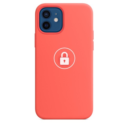 Puhelimen suojakuori "Silicone Case v2" iPhone 12 (12 Pro):lle / Pink Citrus / pakkauksessa