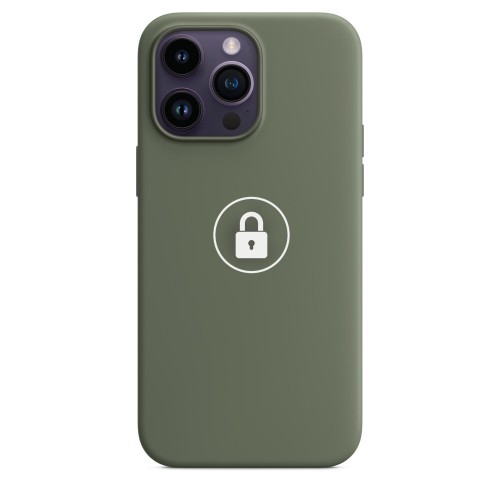 Phone Case "Silicone Case v2" for iPhone 14 Pro / Olive / in package