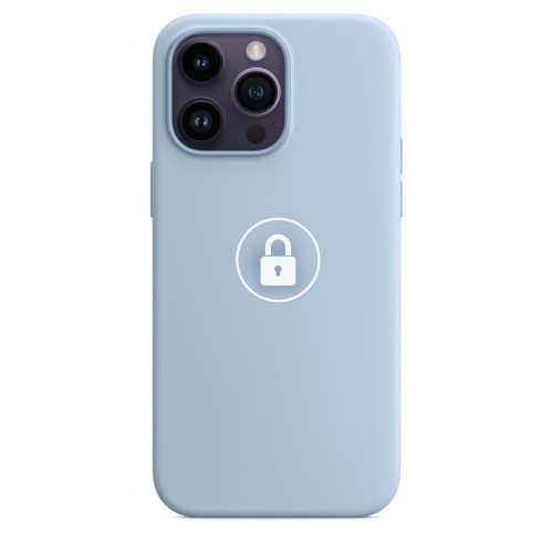 Phone Case "Silicone Case v2" for iPhone 14 Pro / Sky / in package