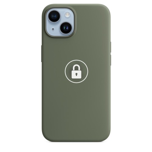 Phone Case "Silicone Case v2" for iPhone 14 Plus / Olive / in package