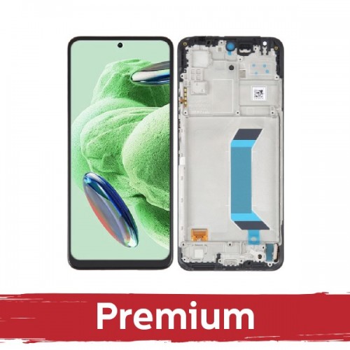 LCD Display Compatible With Xiaomi Redmi Note 12 5G / Poco X5 5G Black with Frame OEM