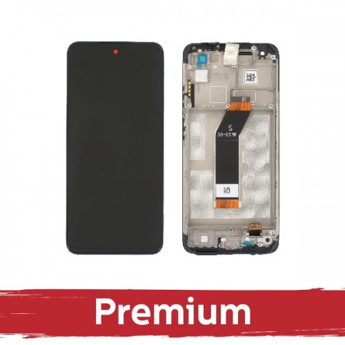LCD-näyttö yhteensopiva Xiaomi Redmi 10 (2022) musta kehyksellä OEM