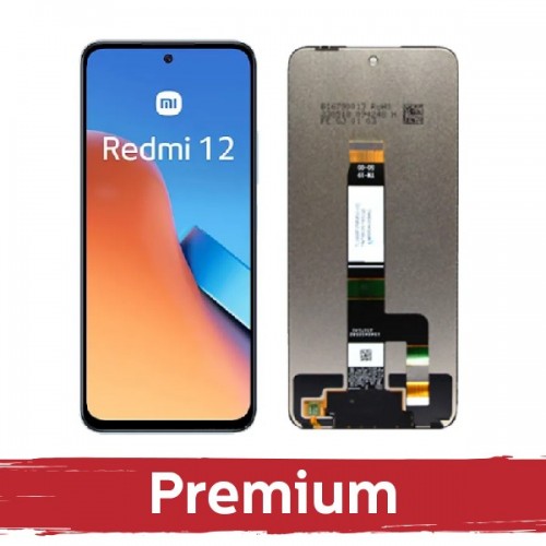 LCD Näyttö yhteensopiva Xiaomi Redmi 12 4G / Redmi 12 5G / Poco M6 Pro 5G musta OEM