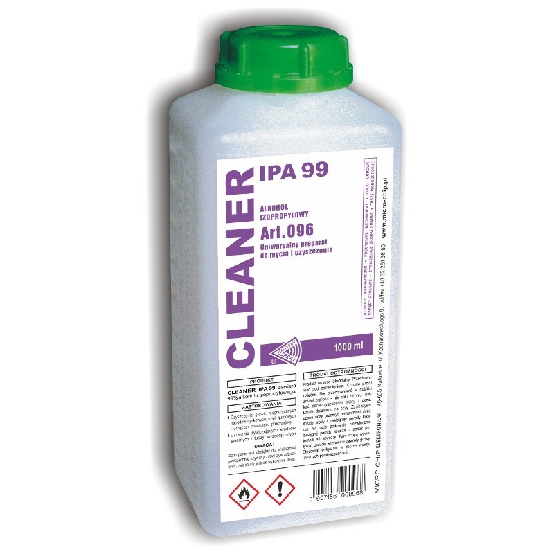 Isopropyylialkoholi IPA 99 (1000ml)