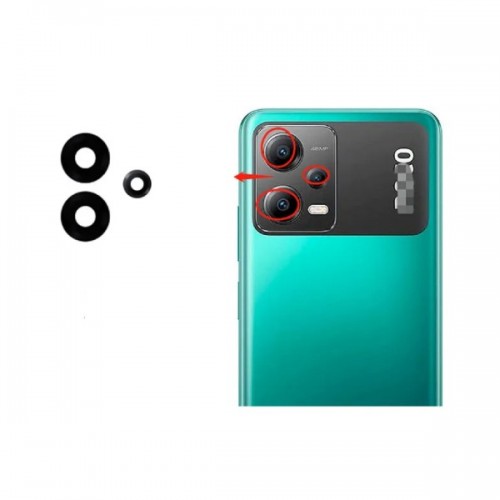 Takakameran linssi yhteensopiva Xiaomi Poco X5 takakameran linssi (3kpl)