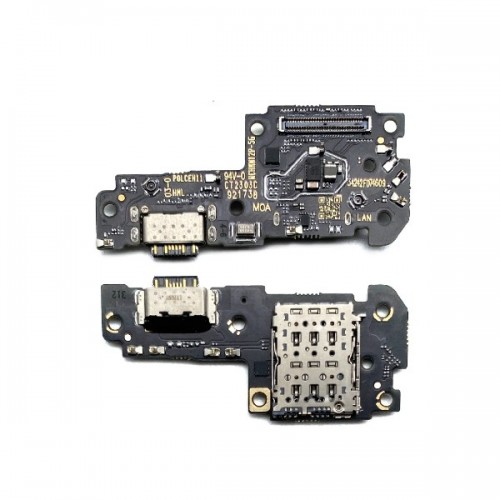 Charging Port Compatible With Xiaomi Redmi Note 12 Pro 5G with Flex / Plata OEM