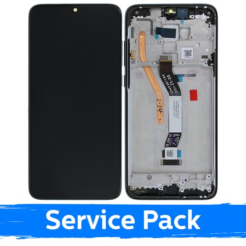 LCD Näyttö yhteensopiva Xiaomi Redmi Note 8 Pro kehyksellä / musta / (Service Pack)