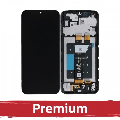 LCD Display Compatible With Samsung A146P A14 5G Black with Frame OEM