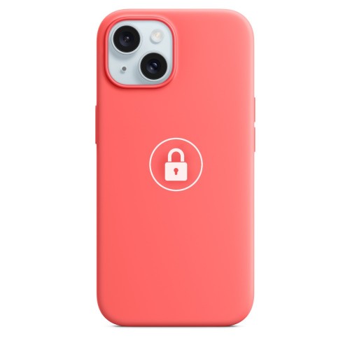Phone Case "Silicone Case v2" for iPhone 15 / Guava / in package