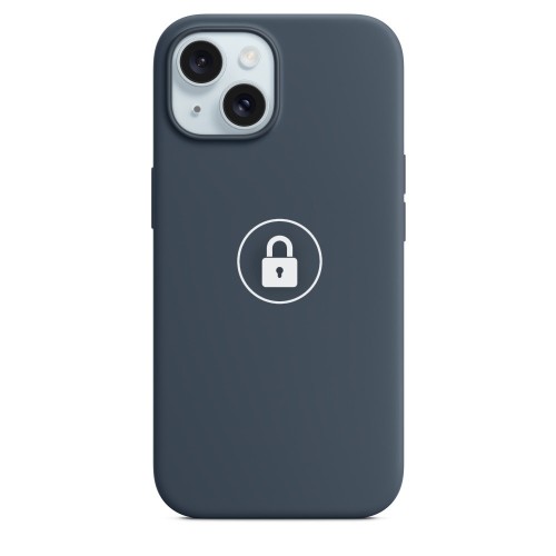 Phone Case "Silicone Case v2" for iPhone 15 / Storm Blue / in package