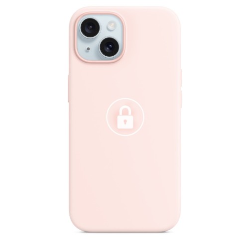 Phone Case "Silicone Case v2" for iPhone 15 Plus / Light Pink / in package