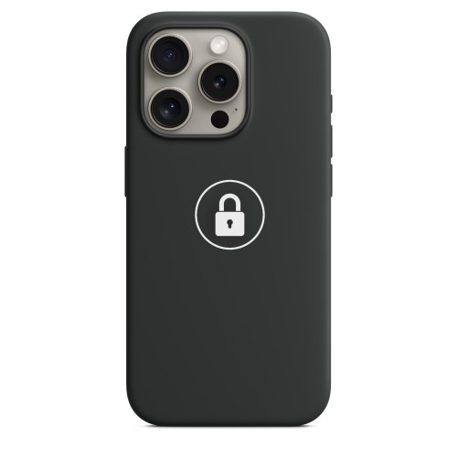 Phone Case "Silicone Case v2" for iPhone 15 Pro / Black / in package